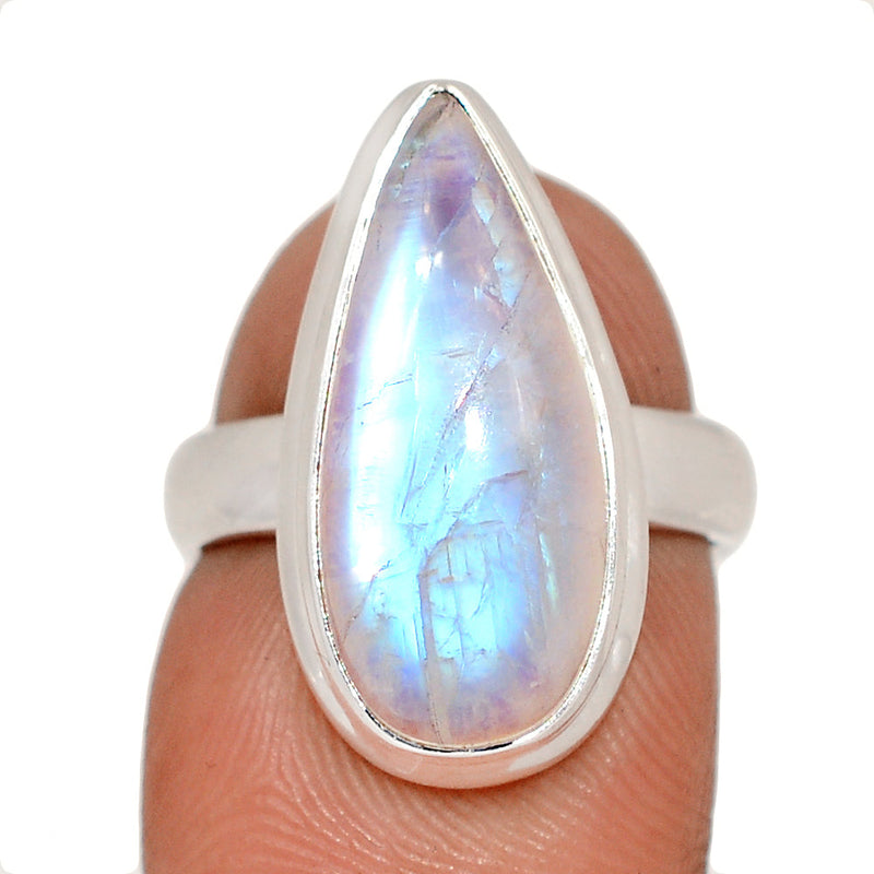 Blue Fire Moonstone Ring - BFMR4793
