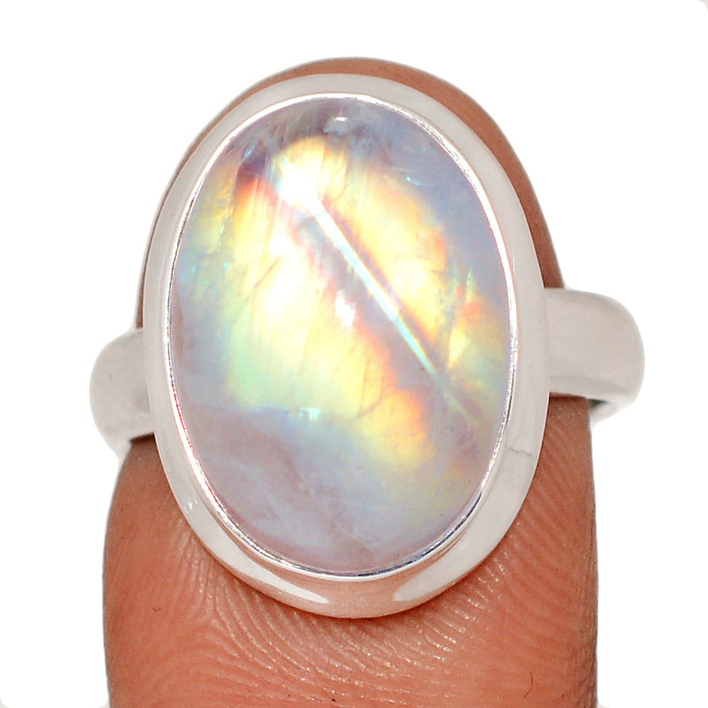 Blue Fire Moonstone Ring - BFMR4802