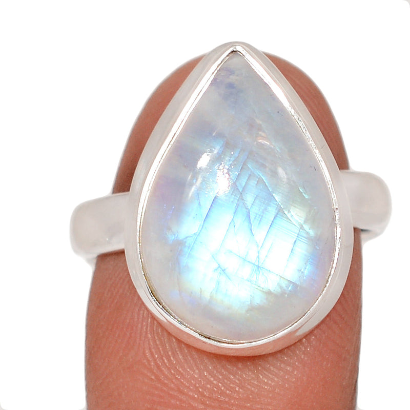 Blue Fire Moonstone Ring - BFMR4809