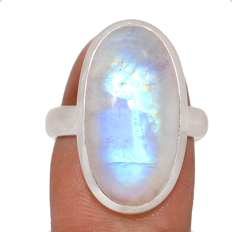 Blue Fire Moonstone Ring - BFMR4813