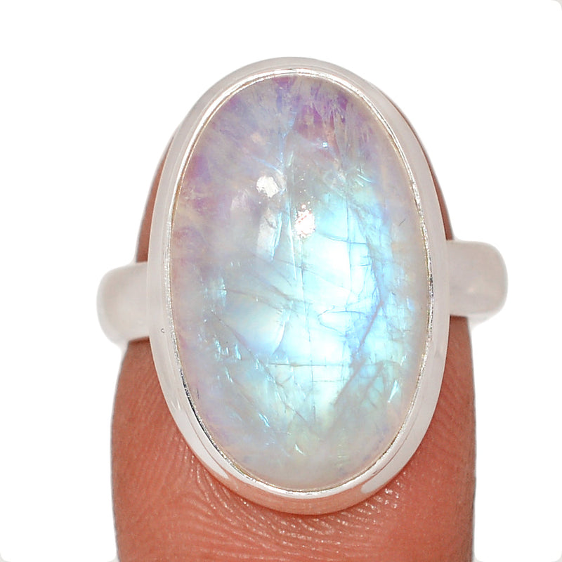 Blue Fire Moonstone Ring - BFMR4815