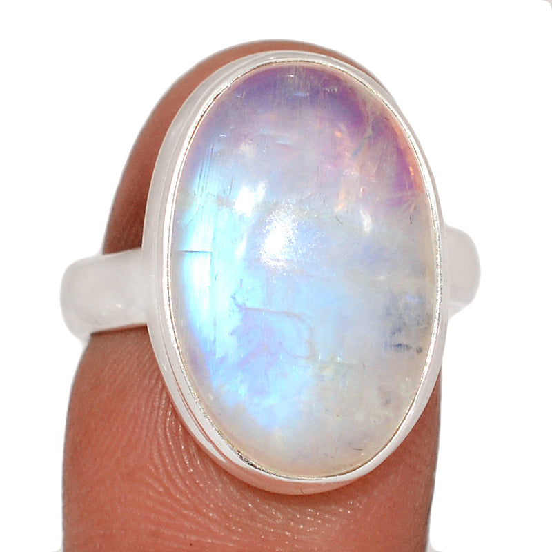 Blue Fire Moonstone Ring - BFMR4817