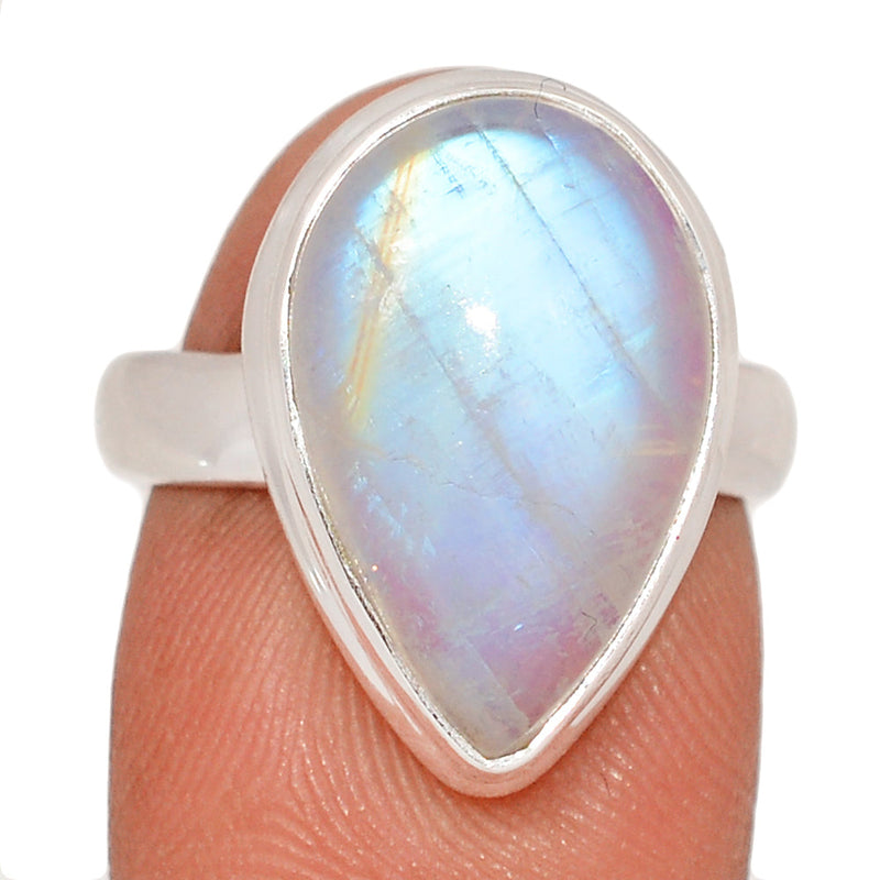 Blue Fire Moonstone Ring - BFMR4820