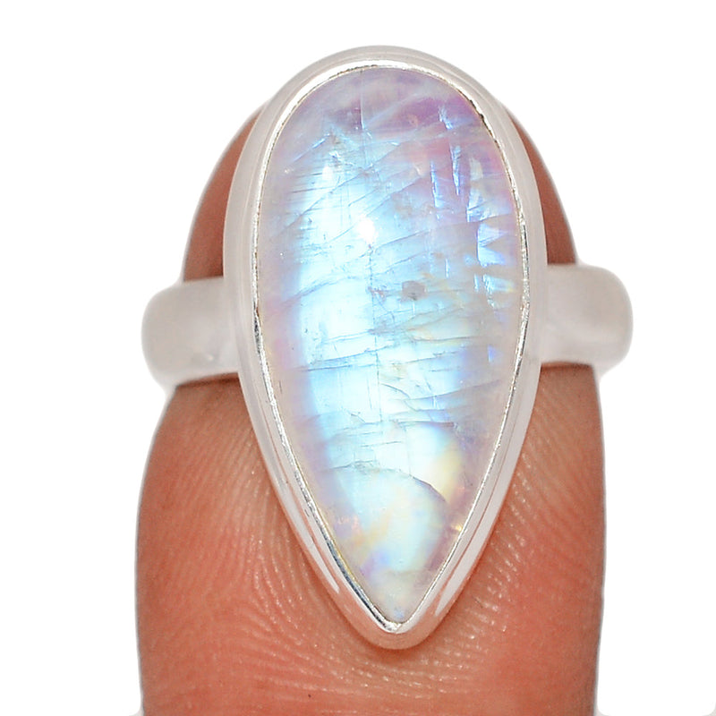 Blue Fire Moonstone Ring - BFMR4823