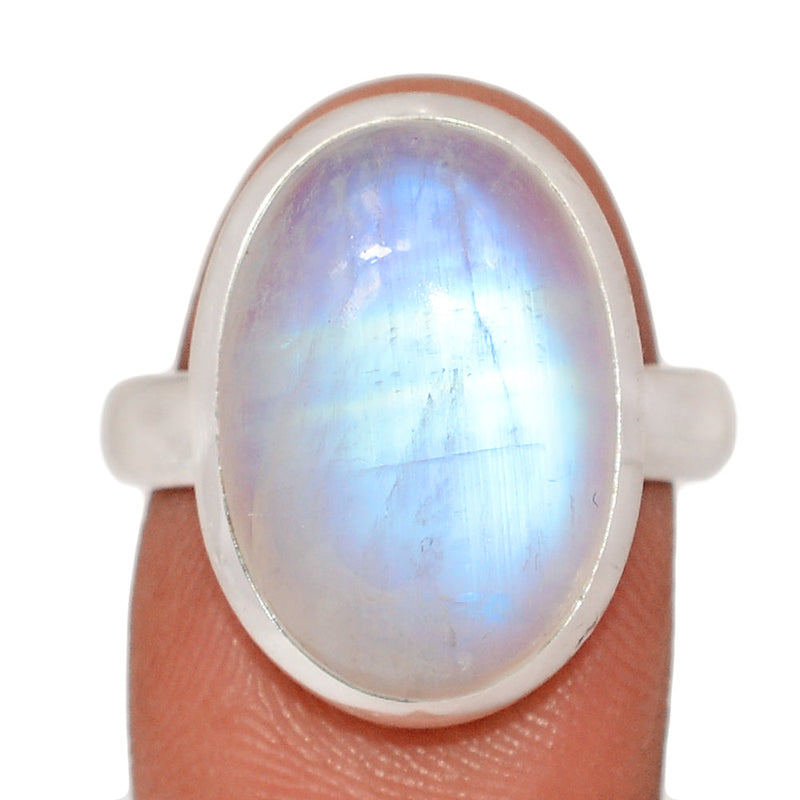 Blue Fire Moonstone Ring - BFMR4826