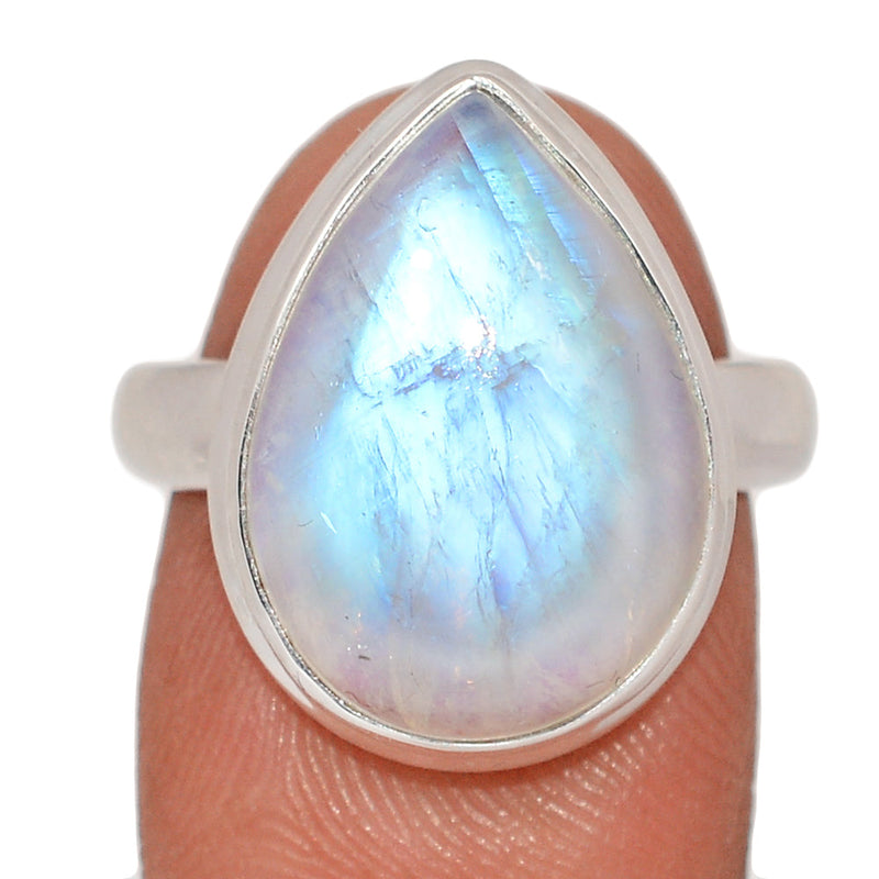 Blue Fire Moonstone Ring - BFMR4827