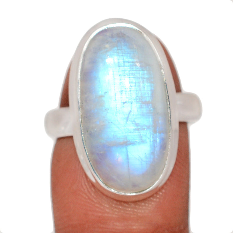 Blue Fire Moonstone Ring - BFMR4830