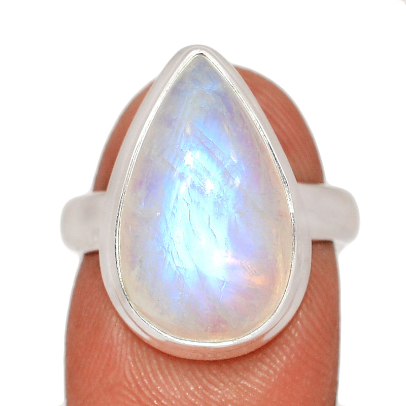 Blue Fire Moonstone Ring - BFMR4834