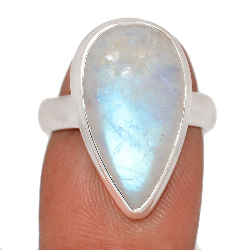 Blue Fire Moonstone Ring - BFMR4835