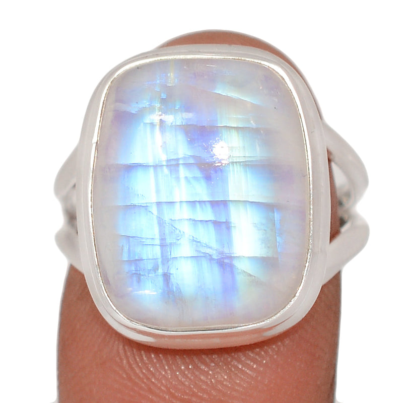 Blue Fire Moonstone Ring - BFMR4836