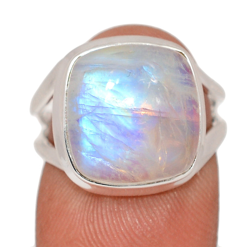 Blue Fire Moonstone Ring - BFMR4837