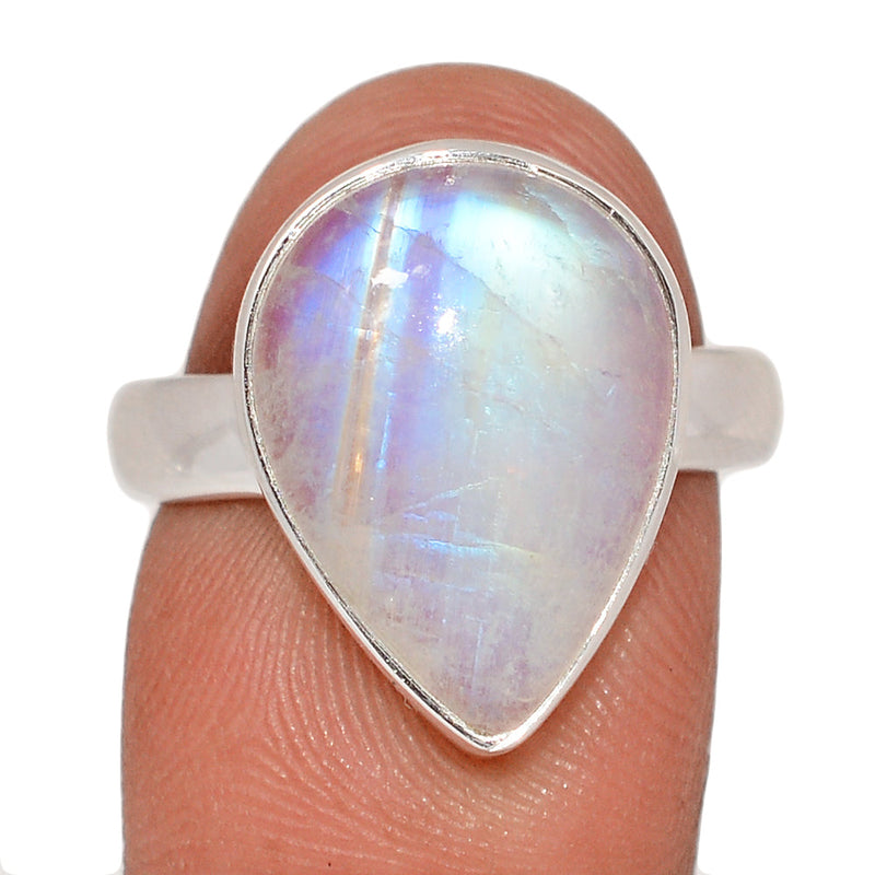 Blue Fire Moonstone Ring - BFMR4838
