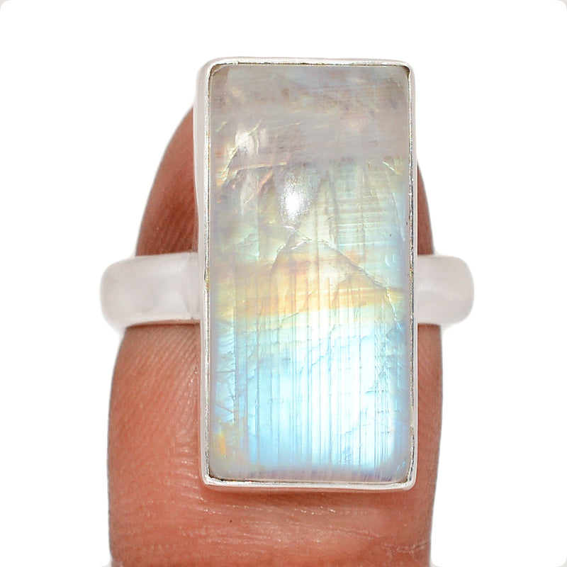 Blue Fire Moonstone Ring - BFMR4840