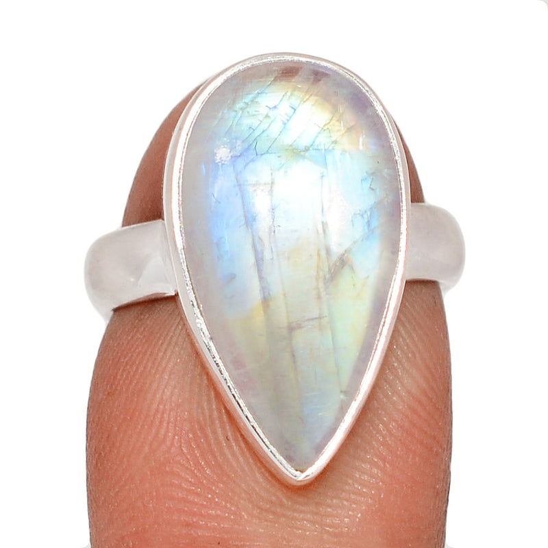 Blue Fire Moonstone Ring - BFMR4841