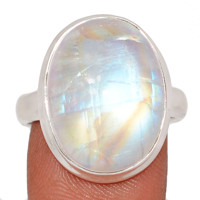 Blue Fire Moonstone Ring - BFMR4844