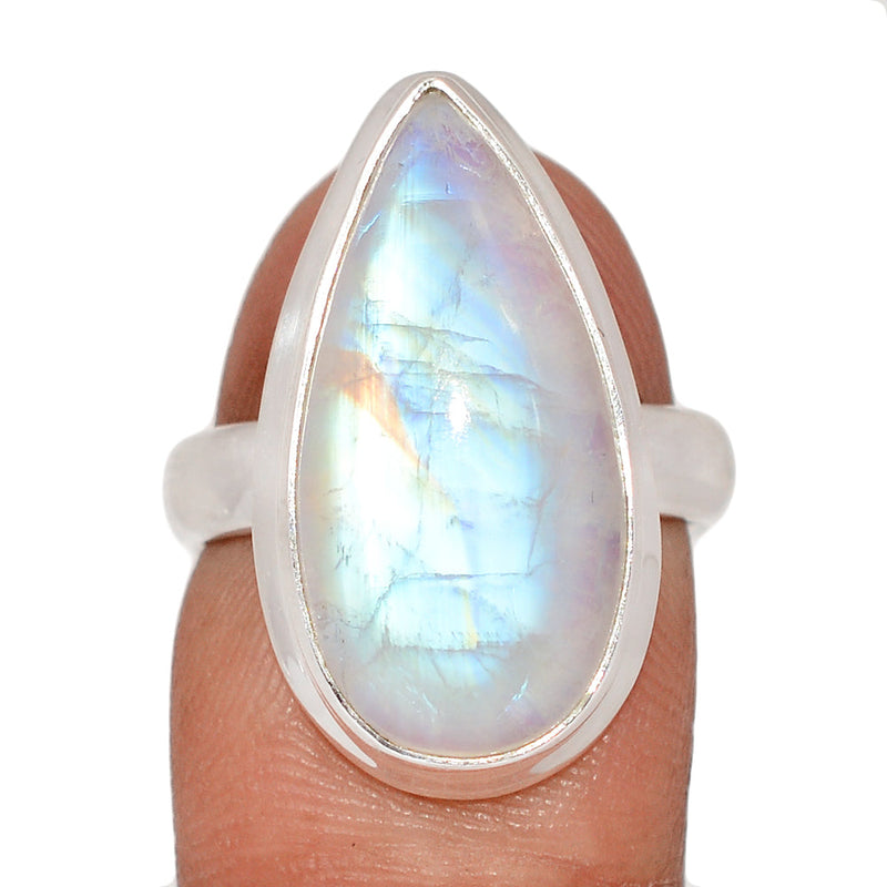 Blue Fire Moonstone Ring - BFMR4846