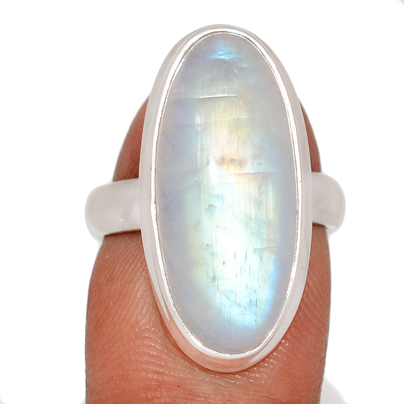 Blue Fire Moonstone Ring - BFMR4847