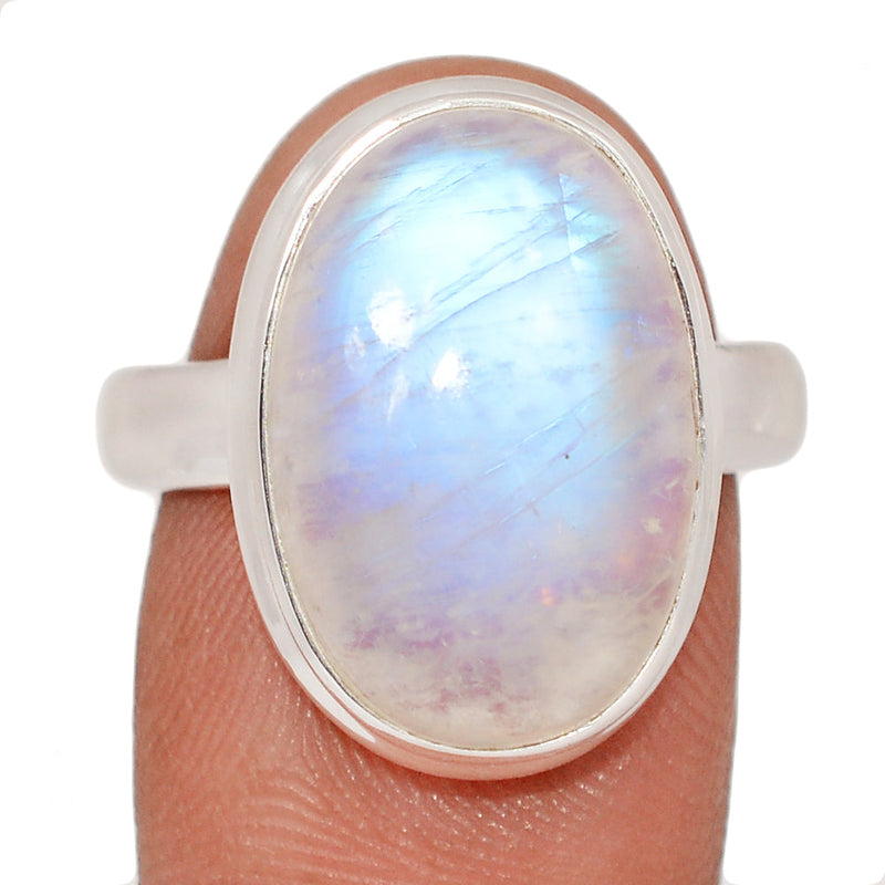 Blue Fire Moonstone Ring - BFMR4848