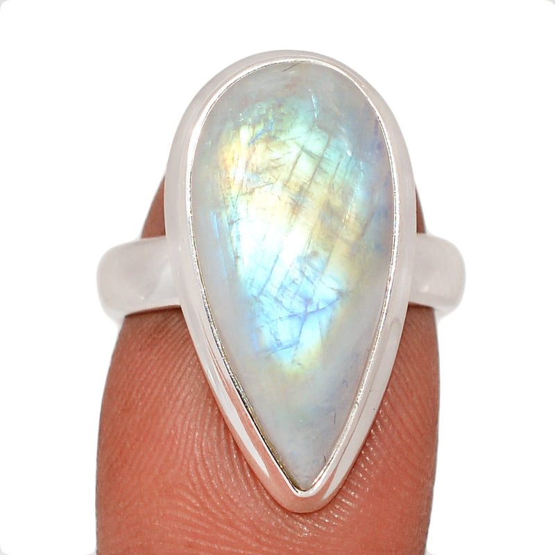Blue Fire Moonstone Ring - BFMR4849
