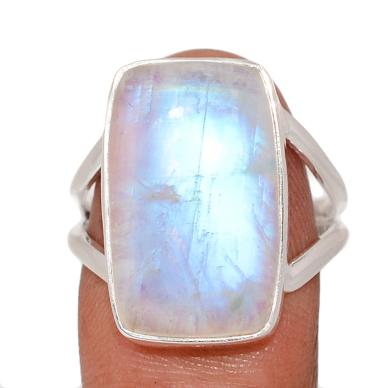 Blue Fire Moonstone Ring - BFMR4851