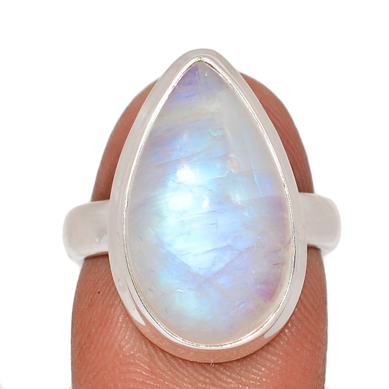 Blue Fire Moonstone Ring - BFMR4852