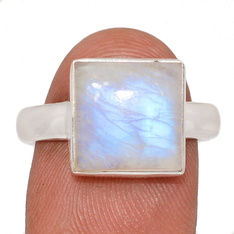 Blue Fire Moonstone Ring - BFMR4853