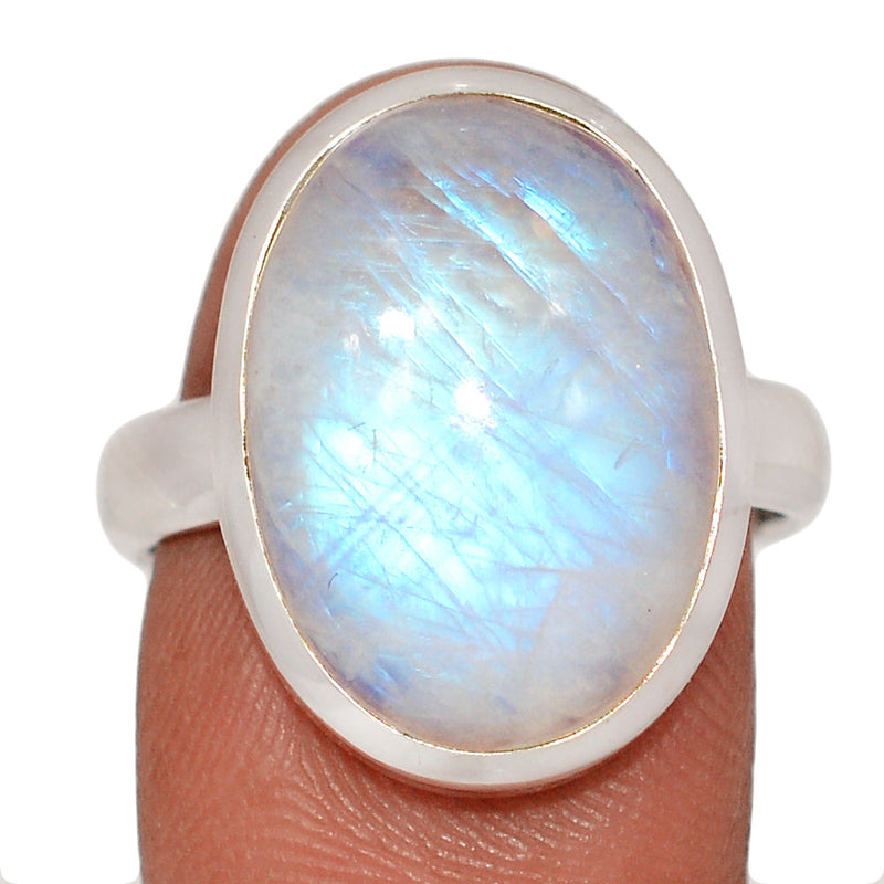 Blue Fire Moonstone Ring - BFMR4854