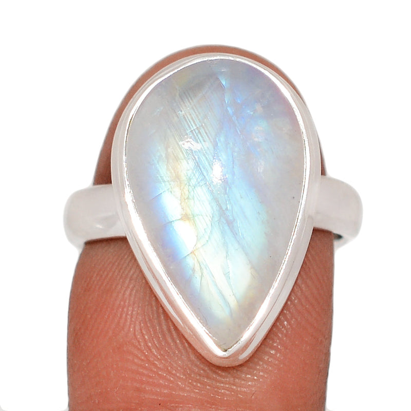 Blue Fire Moonstone Ring - BFMR4857