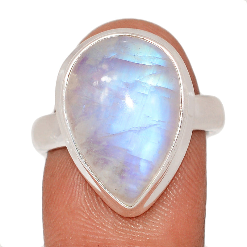 Blue Fire Moonstone Ring - BFMR4860