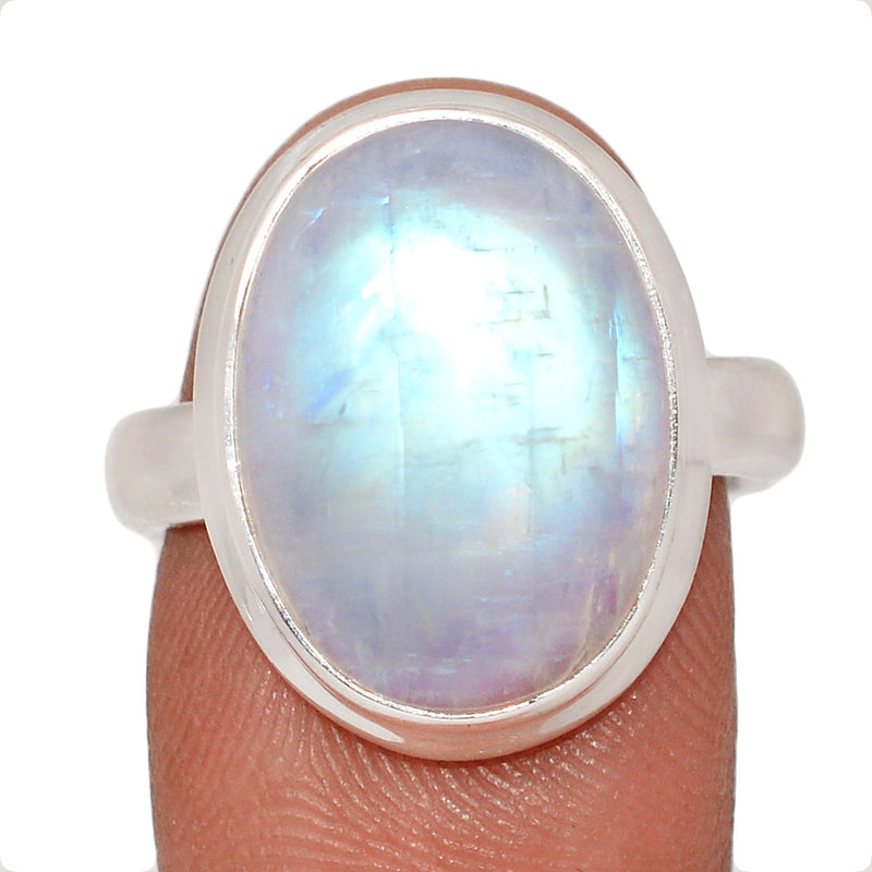 Blue Fire Moonstone Ring - BFMR4861