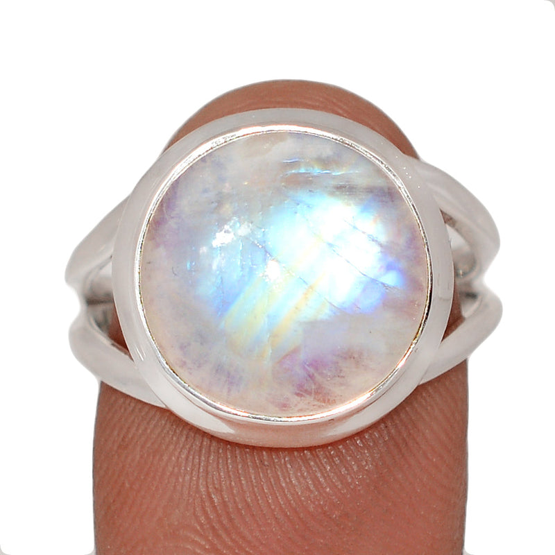 Blue Fire Moonstone Ring - BFMR4863