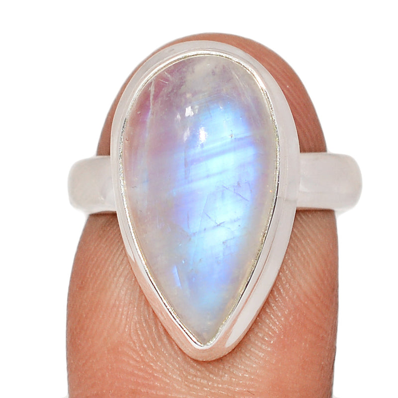 Blue Fire Moonstone Ring - BFMR4864