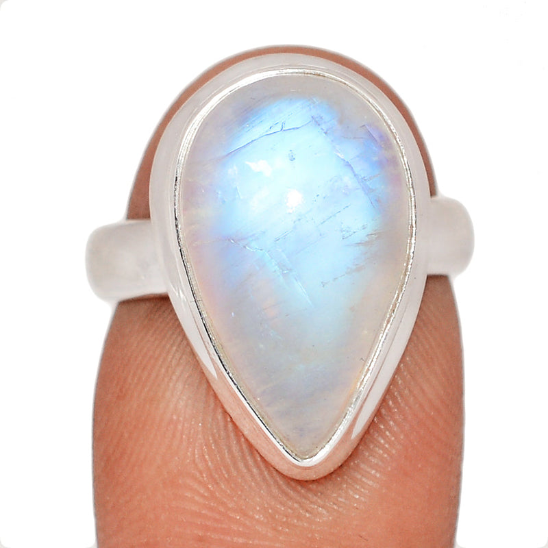 Blue Fire Moonstone Ring - BFMR4865