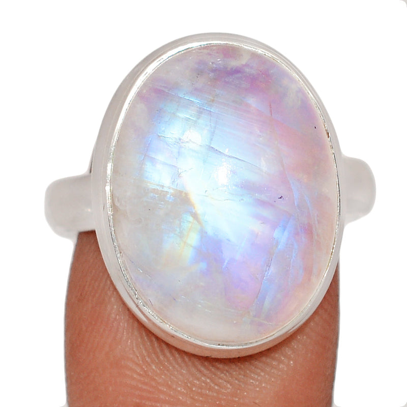 Blue Fire Moonstone Ring - BFMR4866