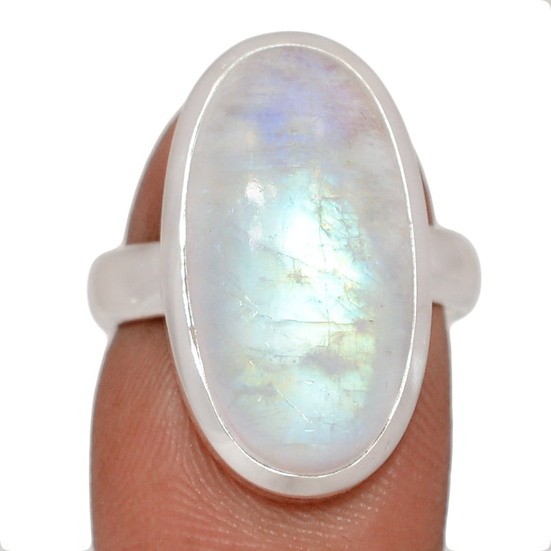 Blue Fire Moonstone Ring - BFMR4868