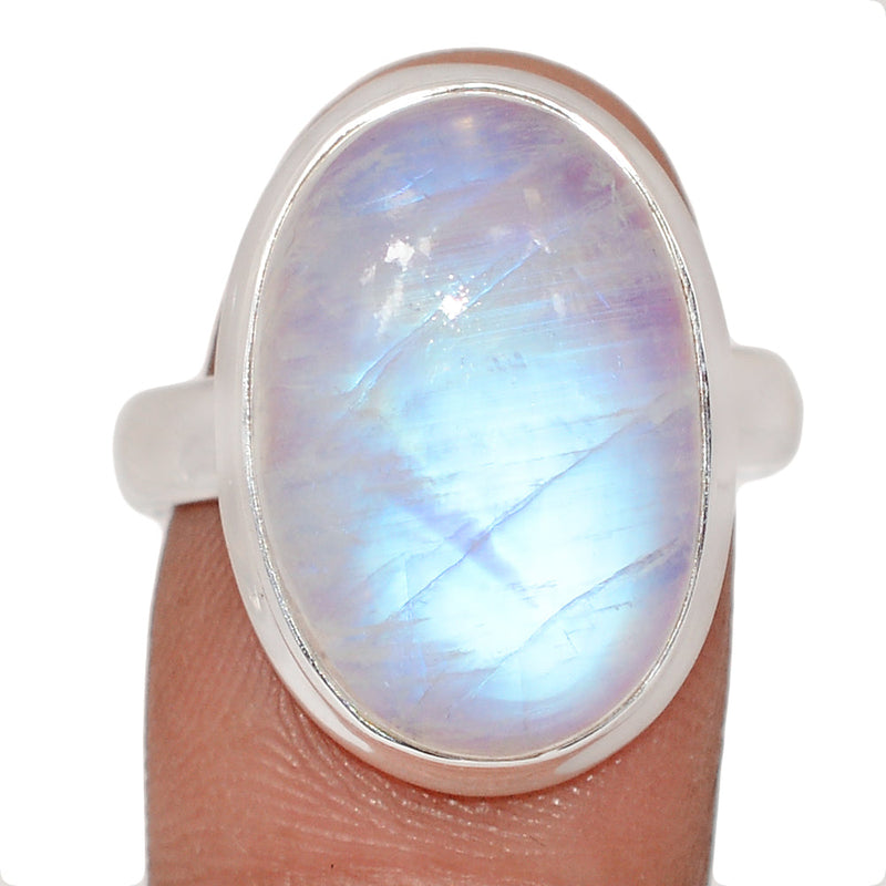 Blue Fire Moonstone Ring - BFMR4873