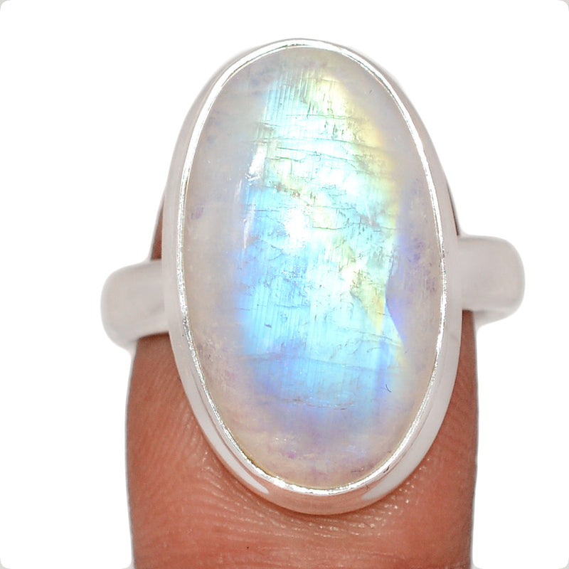 Blue Fire Moonstone Ring - BFMR4875