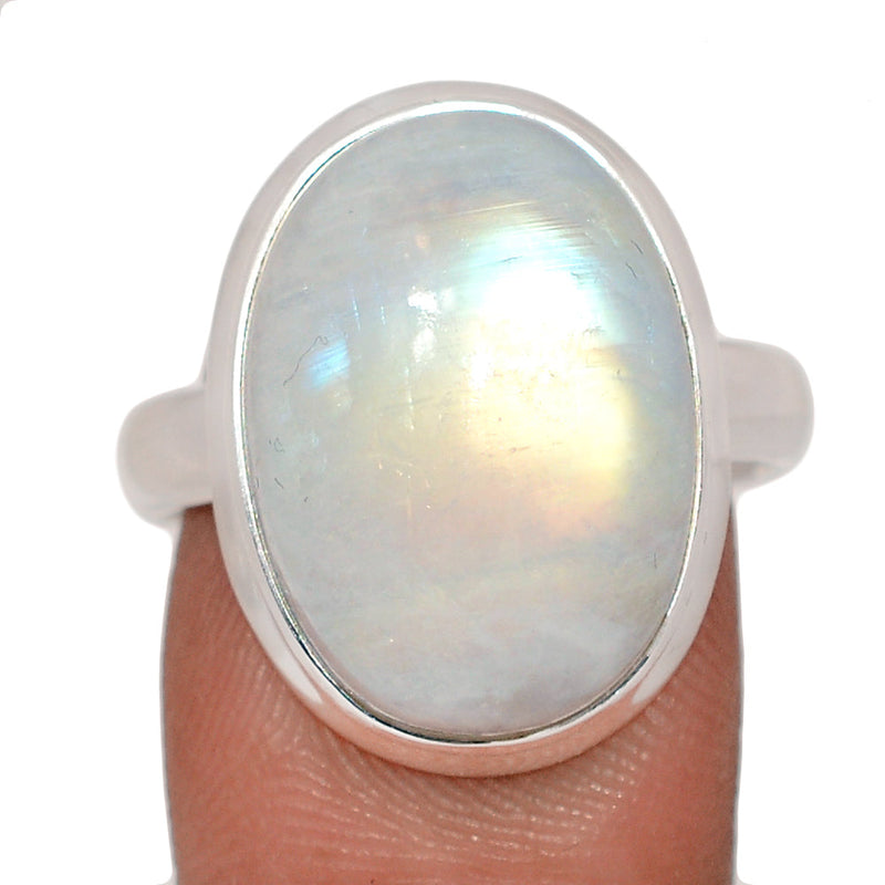 Blue Fire Moonstone Ring - BFMR4876