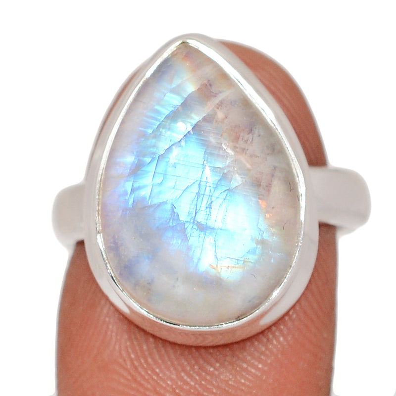 Blue Fire Moonstone Ring - BFMR4877