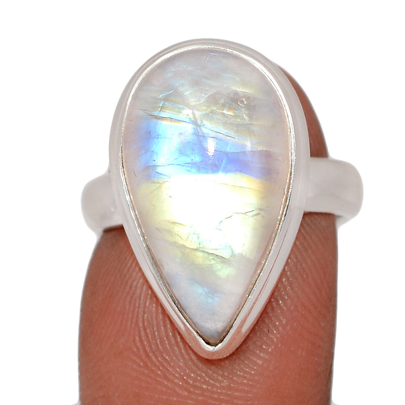 Blue Fire Moonstone Ring - BFMR4878