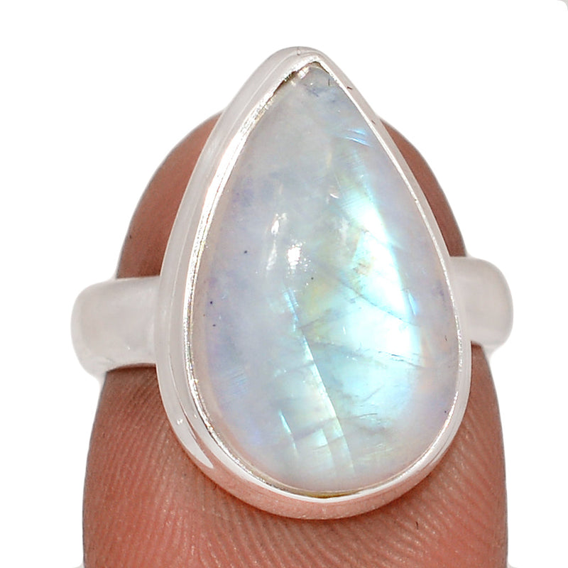 Blue Fire Moonstone Ring - BFMR4881