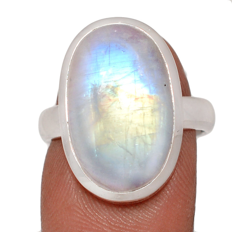 Blue Fire Moonstone Ring - BFMR4882
