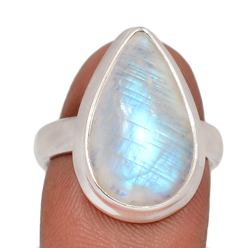 Blue Fire Moonstone Ring - BFMR4887