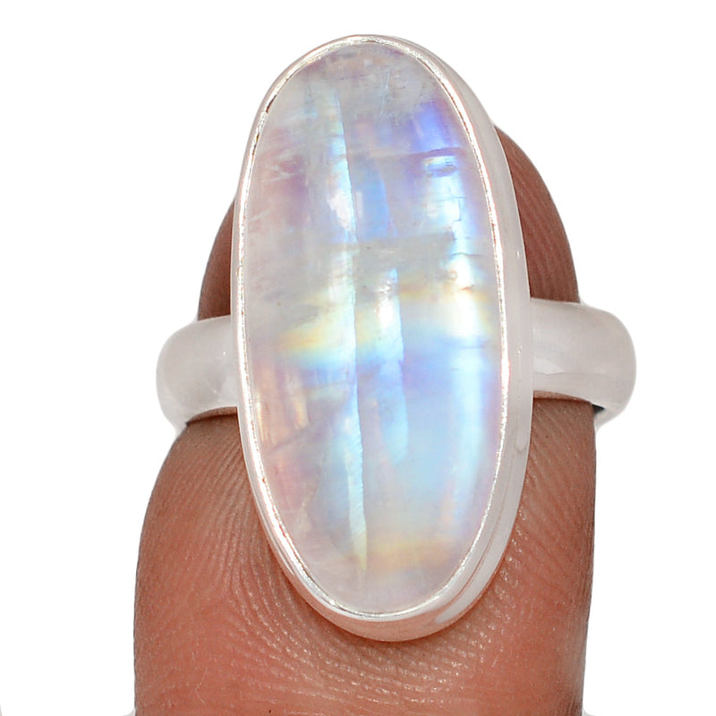 Blue Fire Moonstone Ring - BFMR4889