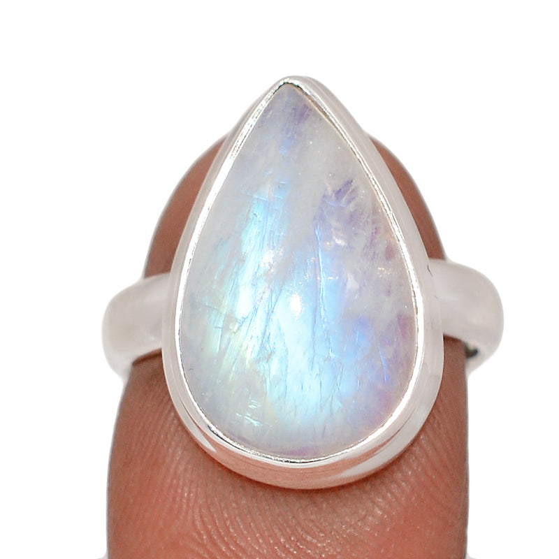 Blue Fire Moonstone Ring - BFMR4896