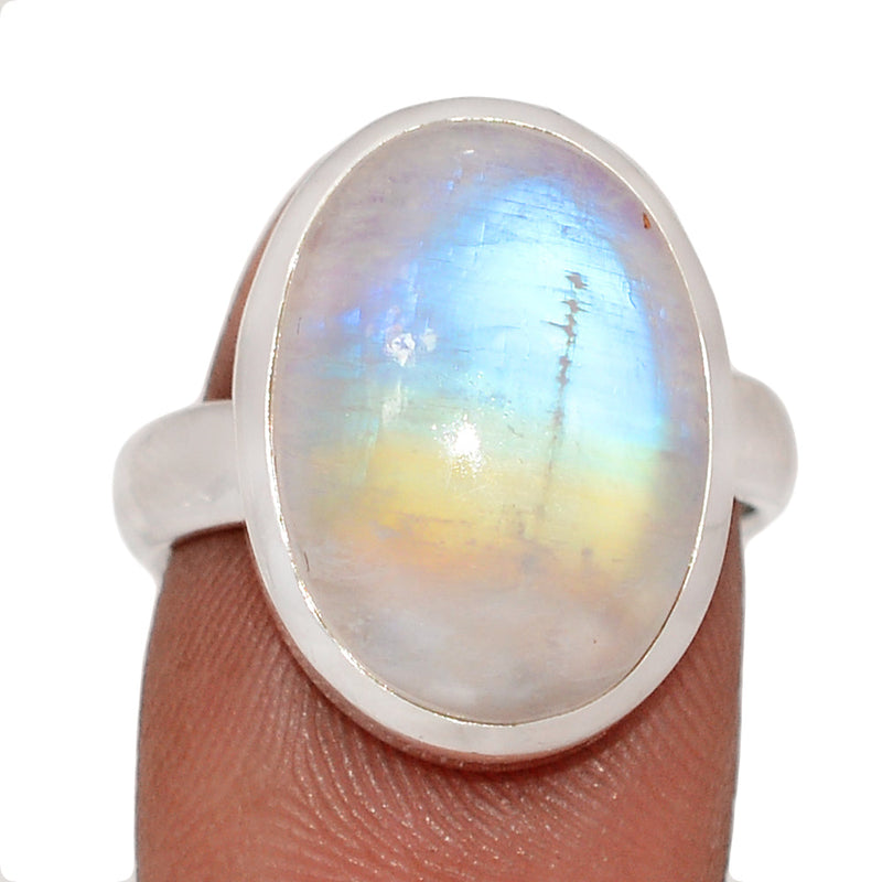 Blue Fire Moonstone Ring - BFMR4904