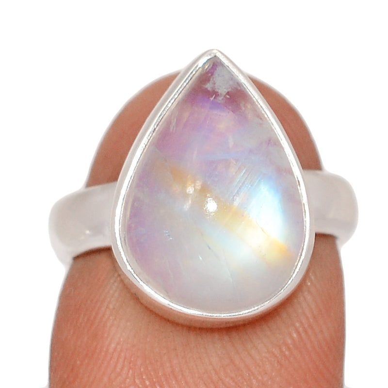 Blue Fire Moonstone Ring - BFMR4909