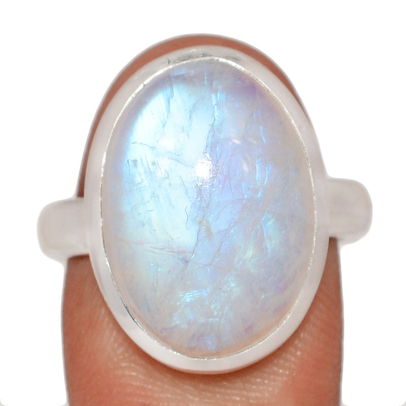 Blue Fire Moonstone Ring - BFMR4913