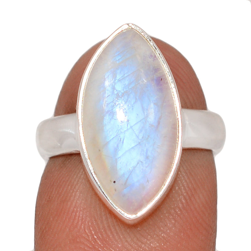 Blue Fire Moonstone Ring - BFMR4914