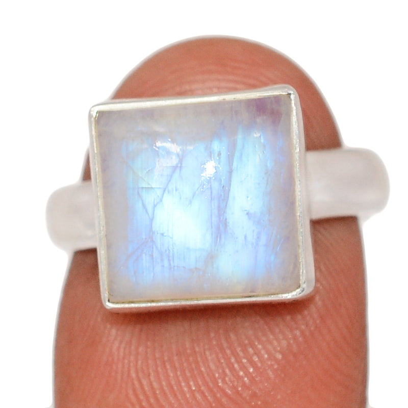 Blue Fire Moonstone Ring - BFMR4920